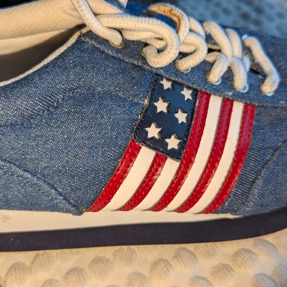 Denim USA Flag Sneakers 8.5 by Rouge Helium - Picture 4 of 9